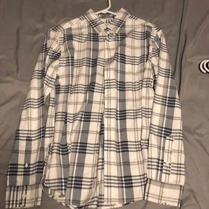 American Eagle white Flannel